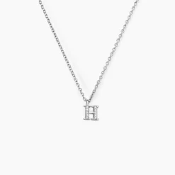 Clearance Histoire d'Or Collier Neruda Argent Blanc Oxyde De Zirconium