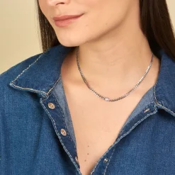 New Histoire d'Or Collier Nexus Argent Blanc Oxyde De Zirconium