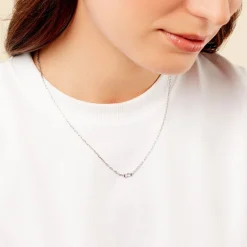 Histoire d'Or Collier Nigelle Argent Blanc Oxyde De Zirconium* Colliers|Colliers