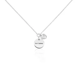 Discount Histoire d'Or Collier Nikoline Argent Blanc Oxyde De Zirconium