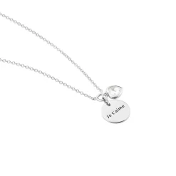 Discount Histoire d'Or Collier Nikoline Argent Blanc Oxyde De Zirconium