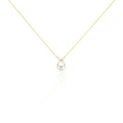 Histoire d'Or Collier Norah Or Jaune Perle De Culture Et Oxyde De Zirconium* Colliers|Colliers