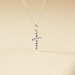 Hot Histoire d'Or Collier Norine Argent Blanc Oxyde De Zirconium