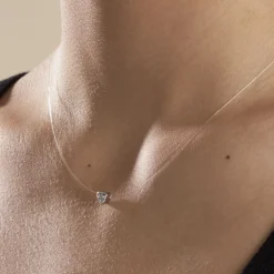 Histoire d'Or Collier Nylon Argent Blanc Oxyde* Colliers|Colliers