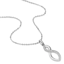 Outlet Histoire d'Or Collier Odile Argent Blanc Oxyde De Zirconium