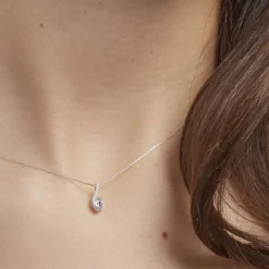 Hot Histoire d'Or Collier Olly Or Blanc Oxyde De Zirconium