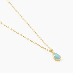 Sale Histoire d'Or Collier Ondée Or Jaune Amazonite