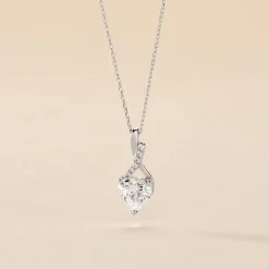 Histoire d'Or Collier Or Blanc Akli Oxyde De Zirconium* Colliers|Colliers