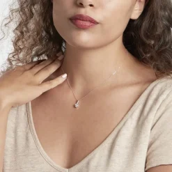 Histoire d'Or Collier Or Blanc Akli Oxyde De Zirconium* Colliers|Colliers