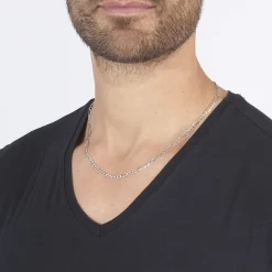 Histoire d'Or Collier Or Blanc Maille Alternée 1/3* Colliers|Colliers