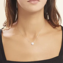 Histoire d'Or Collier Or Blanc Nawra Diamants Synthétiques* Colliers|Colliers