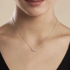 Histoire d'Or Collier Or Blanc Sabine Diamants* Colliers|Colliers