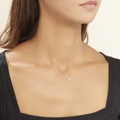 Best Histoire d'Or Collier Or Blanc Stacia Diamants