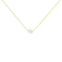 Discount Histoire d'Or Collier Or Jaune Bibimo Perle De Culture