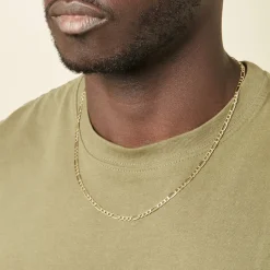 Hot Histoire d'Or Collier Or Jaune Cameo Maille Alternée 1/3