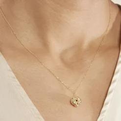 New Histoire d'Or Collier Or Jaune Carlina