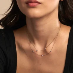 Clearance Histoire d'Or Collier Or Jaune Eclat D'etoile Oxyde De Zirconium