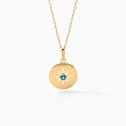 Histoire d'Or Collier Or Jaune Evening Star Topaze Bleu London* Colliers|Colliers