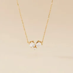 Discount Histoire d'Or Collier Or Jaune Isidor Oxydes De Zirconium