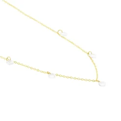 Histoire d'Or Collier Or Jaune Leucitica Oxydes De Zirconium* Colliers|Colliers