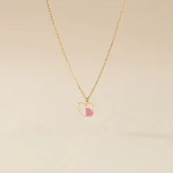 Best Histoire d'Or Collier Or Jaune Mai Lan Smalto