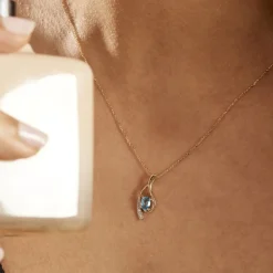 Histoire d'Or Collier Or Jaune Sagesse Topaze Oxydes De Zirconium* Colliers|Colliers