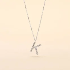 Hot Histoire d'Or Collier Oran Or Blanc Diamant