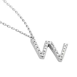 Histoire d'Or Collier Oran Or Blanc Diamant