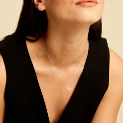 Histoire d'Or Collier Oran Or Blanc Diamant