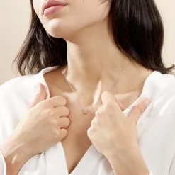 Histoire d'Or Collier Orphee Or Blanc Diamant* Colliers|Colliers