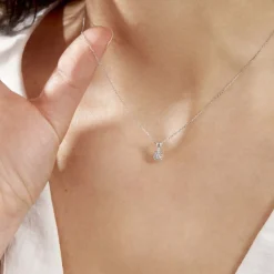 Histoire d'Or Collier Orphee Or Blanc Diamant* Colliers|Colliers