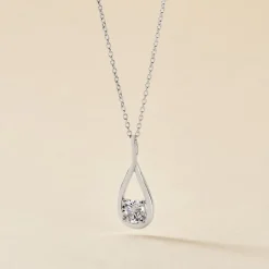 New Histoire d'Or Collier Paloma Argent Blanc Oxyde De Zirconium