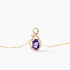 Histoire d'Or Collier Passion Or Jaune Amethyste Et Oxyde De Zirconium* Colliers|Colliers