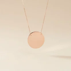 Histoire d'Or Collier Pastille Gravable Or Rose* Bijoux Personnalisés|Colliers