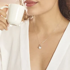 Online Histoire d'Or Collier Patricia Or Blanc Perle De Culture Oxyde