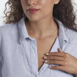 Histoire d'Or Collier Pavel Argent Rose Oxyde De Zirconium argent rose oxyde rose
