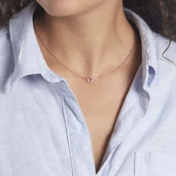 Histoire d'Or Collier Pavel Argent Rose Oxyde De Zirconium argent rose oxyde rose