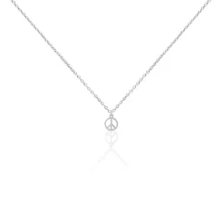 New Histoire d'Or Collier Paz Argent Blanc