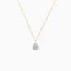Hot Histoire d'Or Collier Pear C Or Jaune Diamant