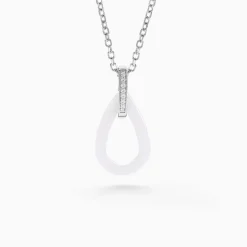 Histoire d'Or Collier Peer Argent Blanc Oxyde De Zirconium* Colliers|Colliers