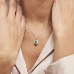 Clearance Histoire d'Or Collier Perez Argent Blanc Oxyde De Zirconium argent blanc oxyde jaune