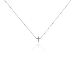 Histoire d'Or Collier Peyton Argent Blanc* Colliers|Colliers