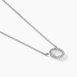 Discount Histoire d'Or Collier Peytone Argent Blanc