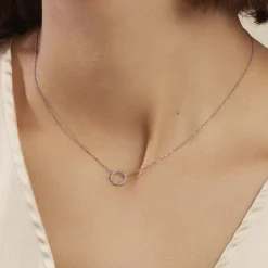 Discount Histoire d'Or Collier Peytone Argent Blanc