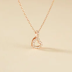 New Histoire d'Or Collier Phanie Argent Rose Oxyde De Zirconium