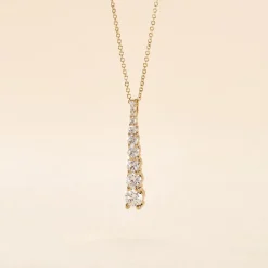 New Histoire d'Or Collier Plaqué Or Beisiris Oxydes De Zirconium