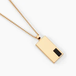 Histoire d'Or Collier Plaqué Or Jaune Francesco Onyx Noir* Colliers|Colliers