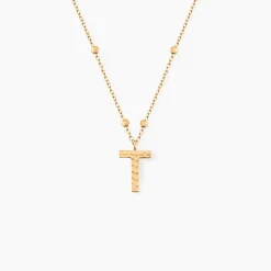 New Histoire d'Or Collier Plaqué Or Jaune Lettra