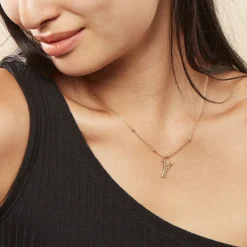 Histoire d'Or Collier Plaqué Or Jaune Lettra* Colliers|Colliers