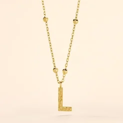 Histoire d'Or Collier Plaqué Or Jaune Lettra* Colliers|Colliers